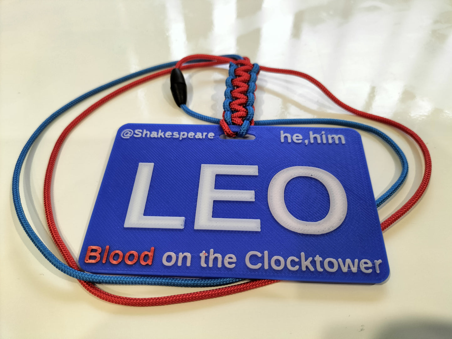 Unofficial - Basic Blue Blood on the Clocktower Inspired Name Tag